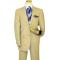 Giorgio Cosani Tan With Sky Blue / White Pinstripes Super 140's Cashmere Wool Suit 841
